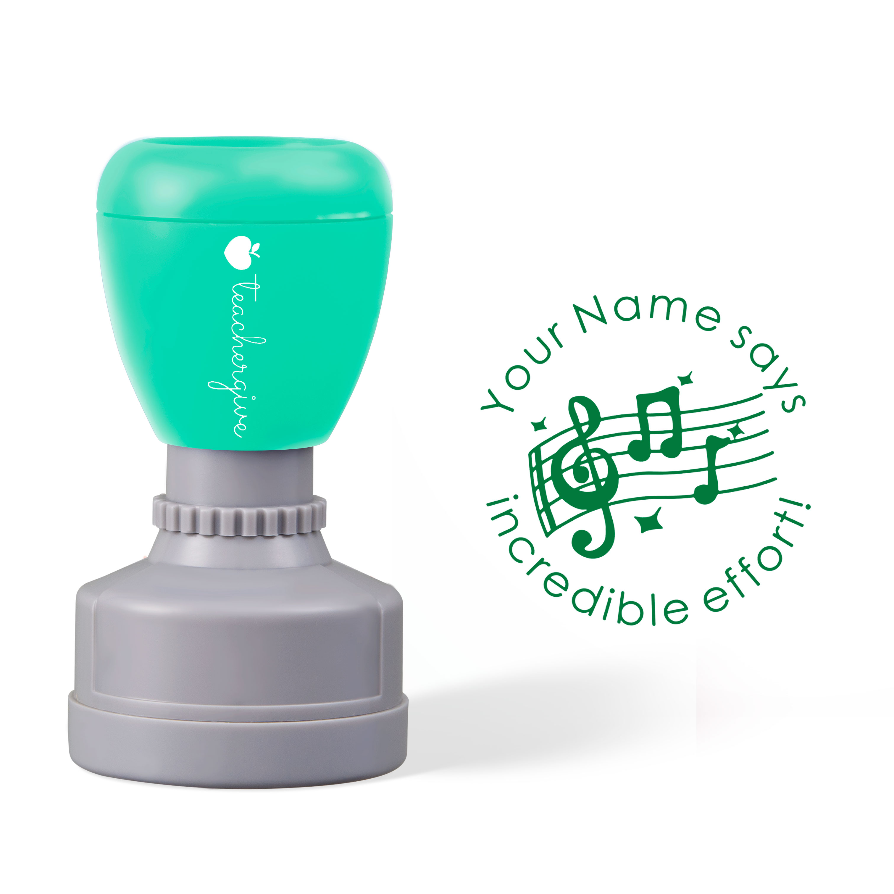 Personalized Incredible Effort Teacher Stamp