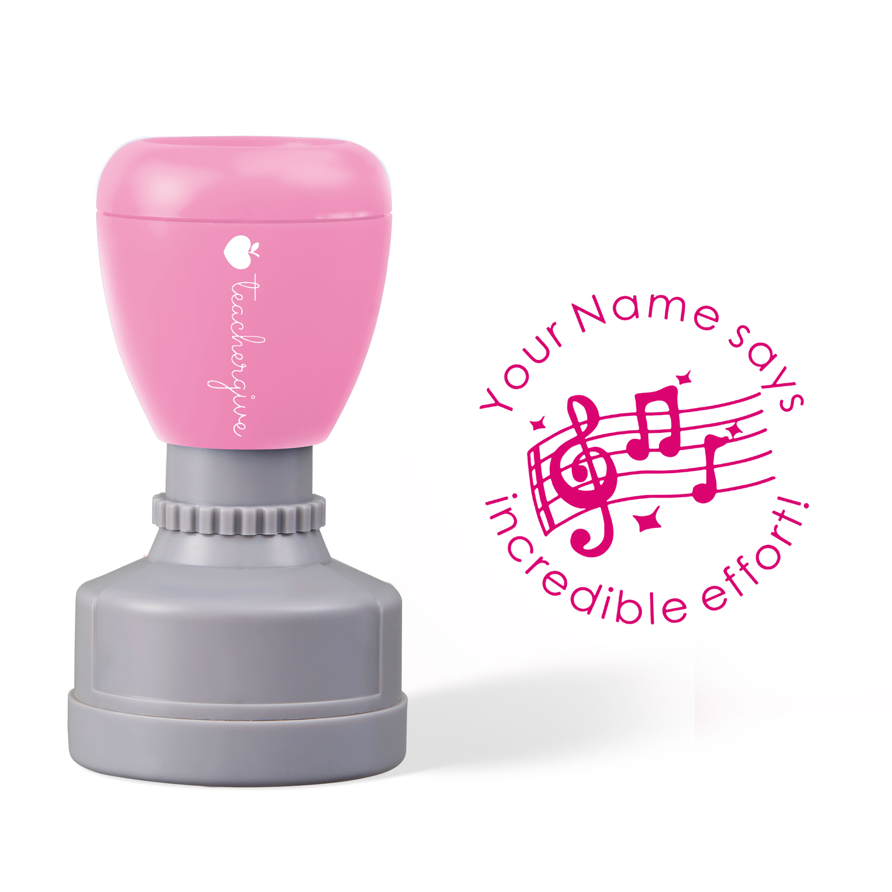 Personalized Incredible Effort Teacher Stamp