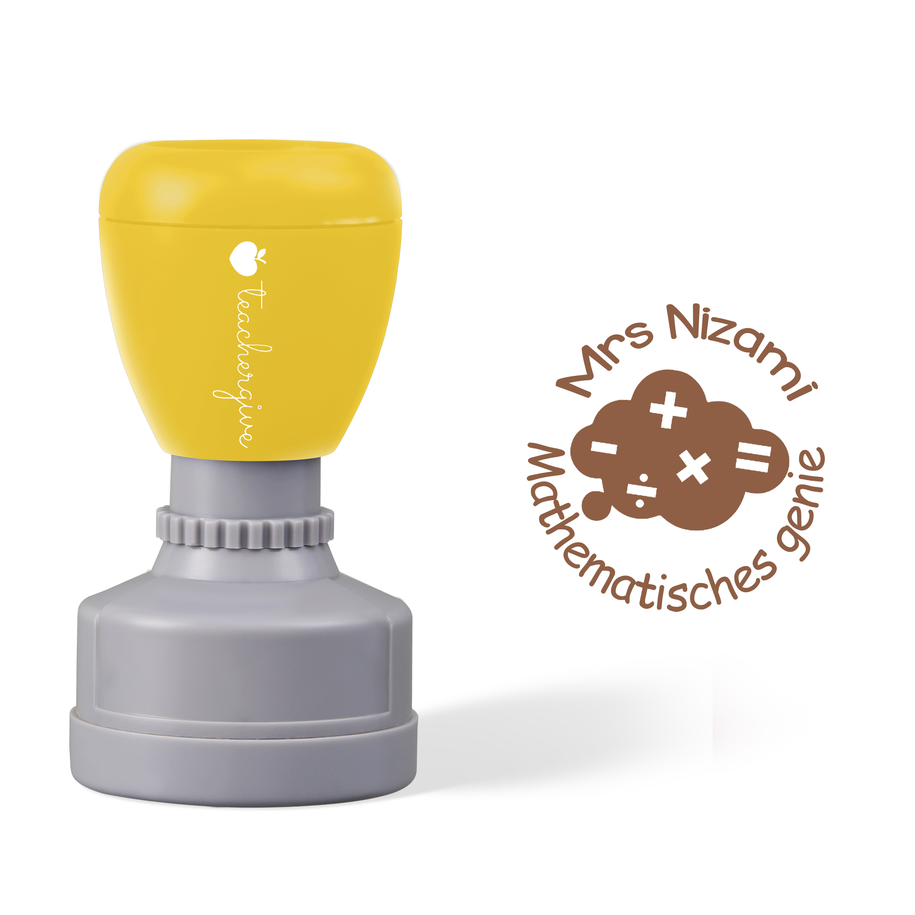 Teachergive | Mathematisches genie German Teacher Stamp sale