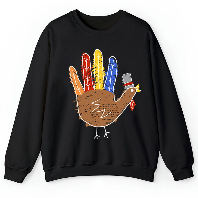 Hand Painted Turkey Teacher Sweatshirt