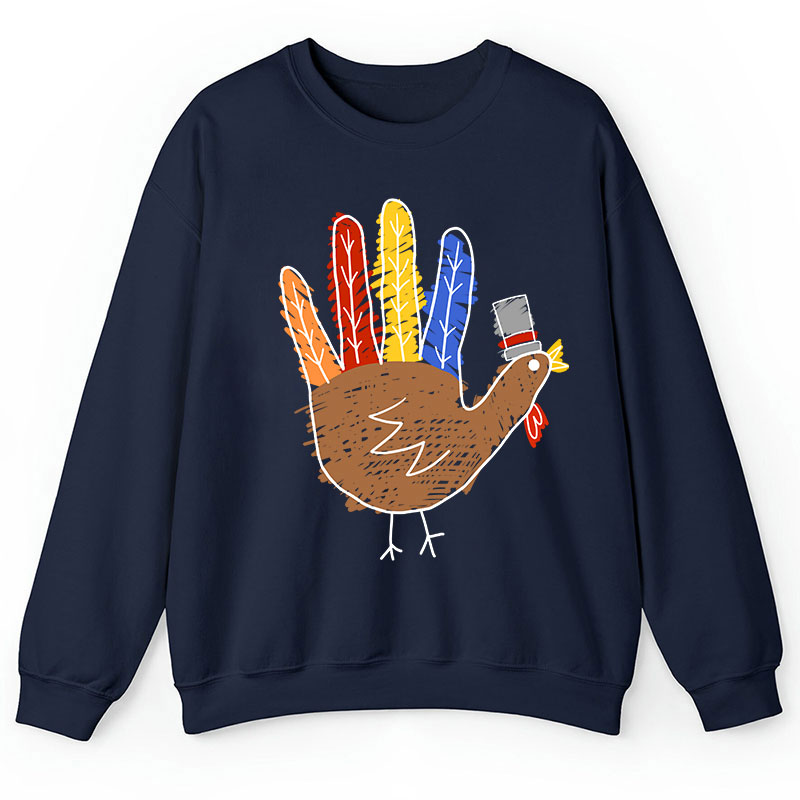 Hand Painted Turkey Teacher Sweatshirt