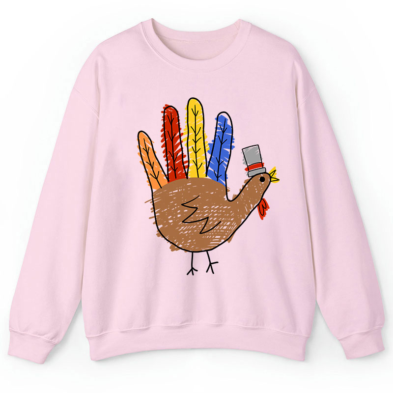 Hand Painted Turkey Teacher Sweatshirt