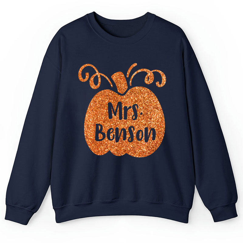 Personalized Halloween Pumpkins Teacher Sweatshirt