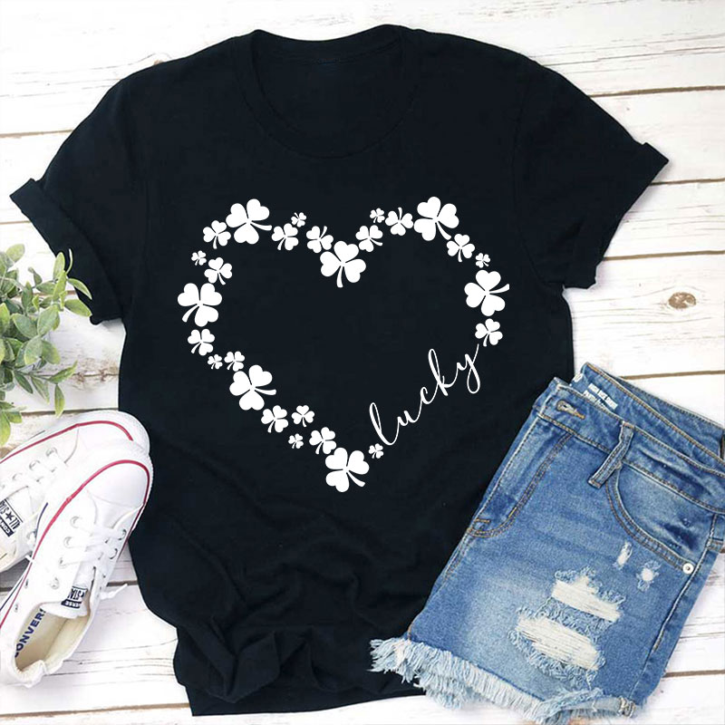 Love Clover Teacher T-Shirt