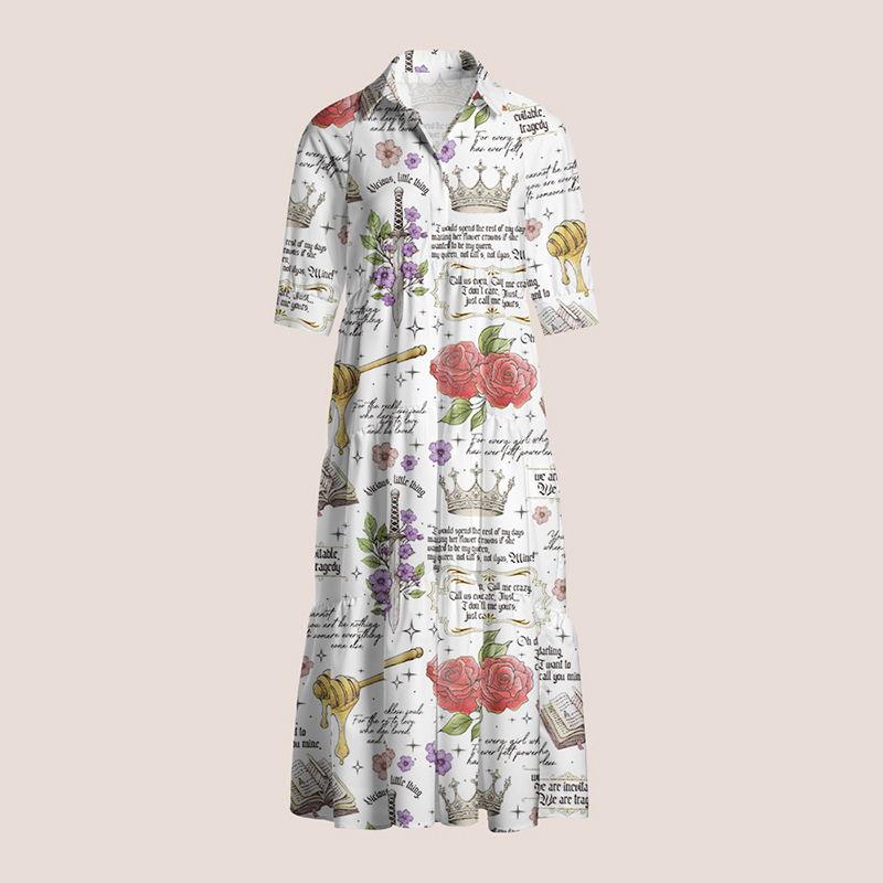 Romance Novel Book Series Teacher Shirtdress