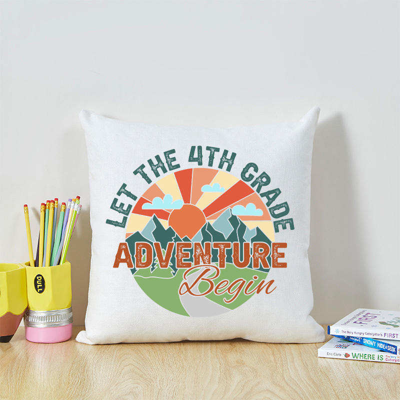 Let The Adventure Begin Teacher Cushion