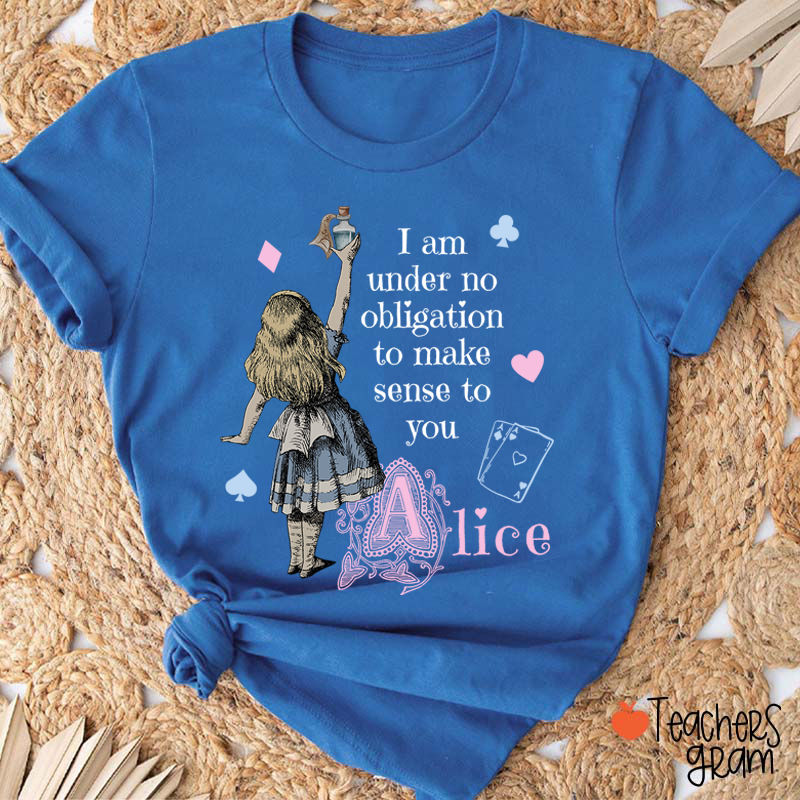 Vintage Alice in Wonderland Teacher T-Shirt