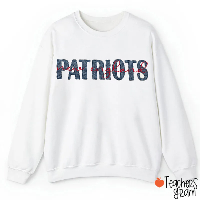 Personalized Embroidered Mascot And  College University Teacher Sweatshirt