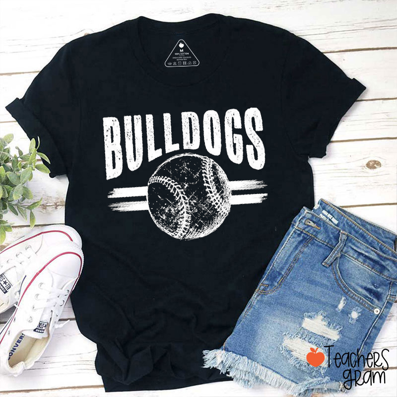 Personalized Mascot And Sport Arched Typography Teacher T-Shirt