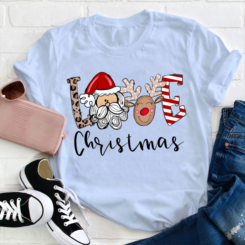 Love Christmas Teacher T-Shirt