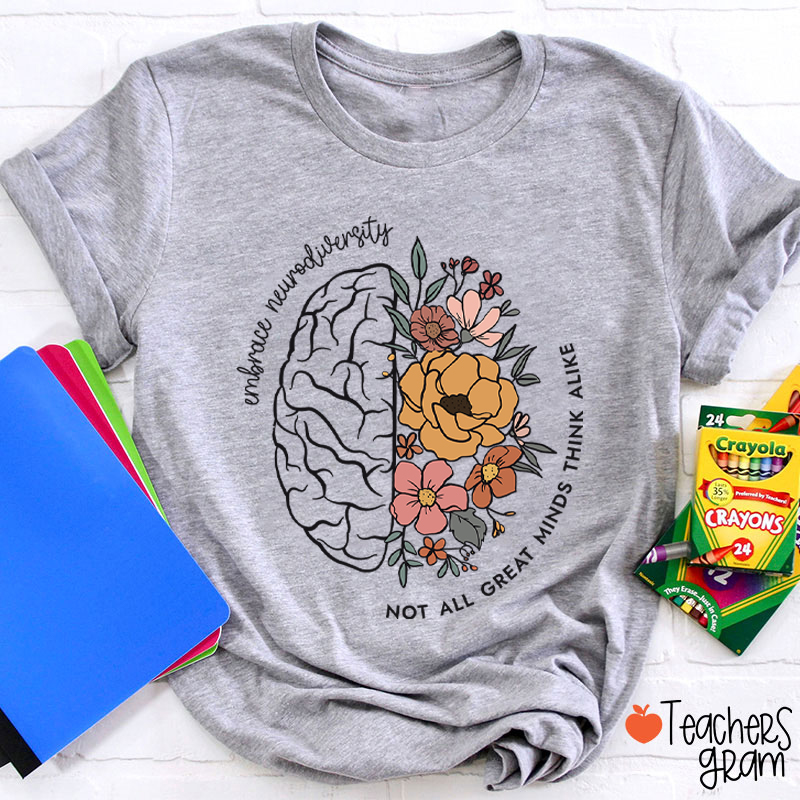 Embrace Neurodiversity Teacher T-Shirt