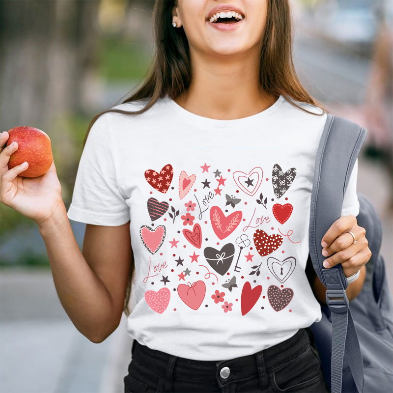 Love Valentine Teacher T-Shirt