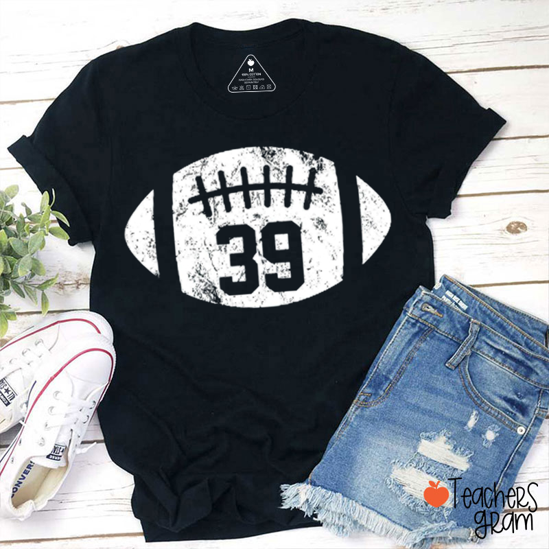 Personalized Number And Sport Teacher T‑Shirt