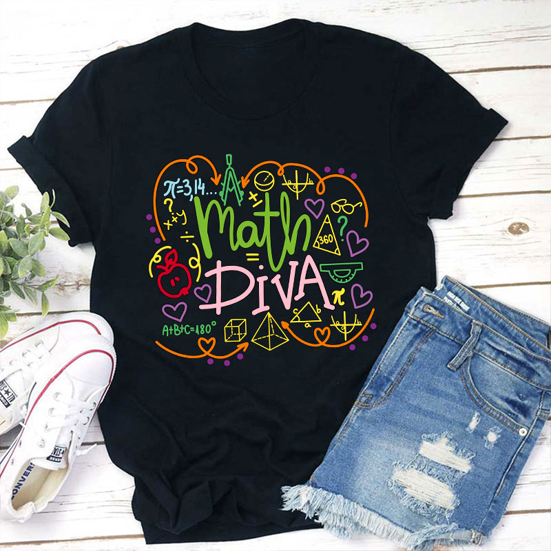 Math Diva Mathematical Symbol T-Shirt Sale-Teachersgram