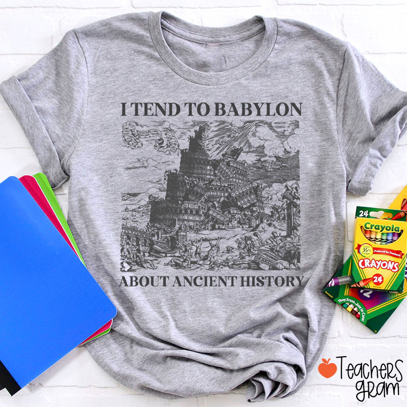 I Tend To Babylon About Ancient History Teacher T-Shirt