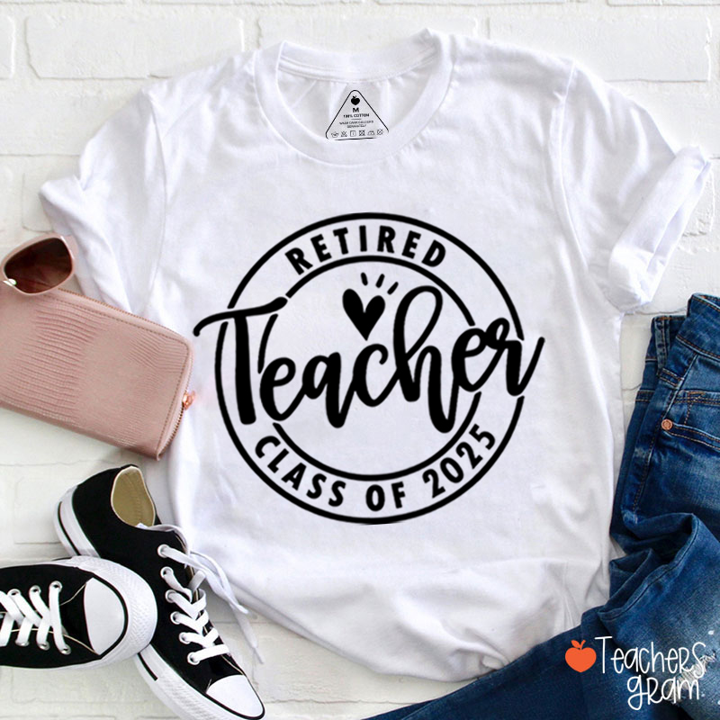 Personalized Looking Forward To Retirement Teacher T-Shirt