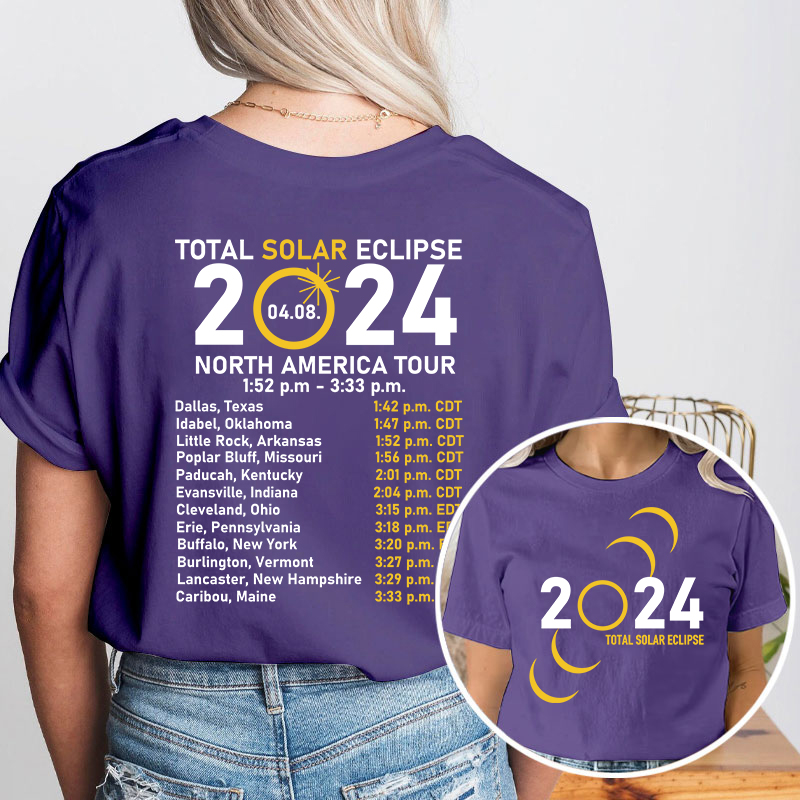 Total Solar Eclipse Teacher Two Sided T-Shirt