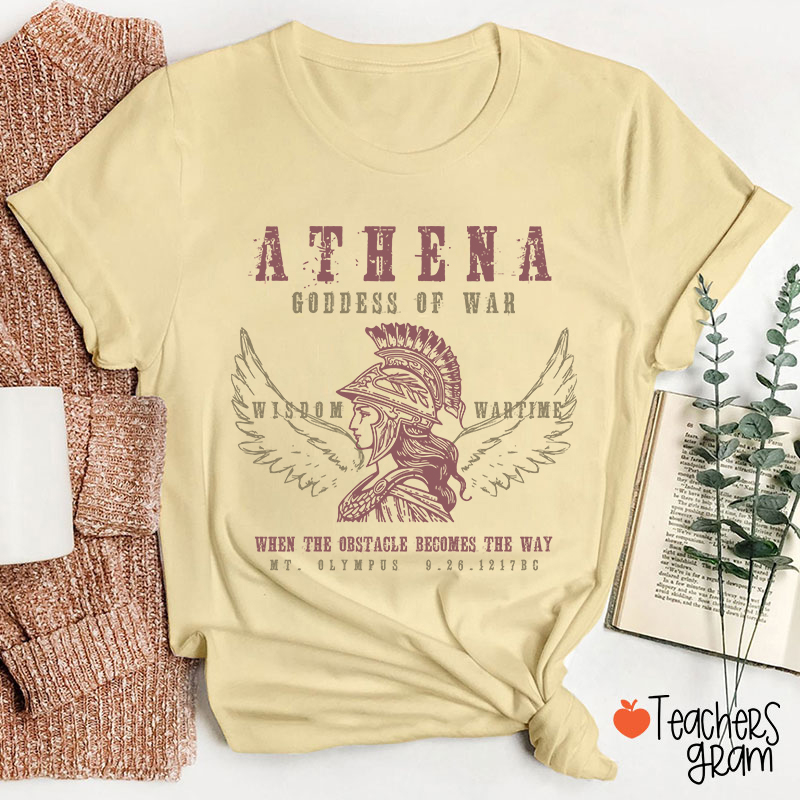 Athena Goddess Of War Teacher T-Shirt