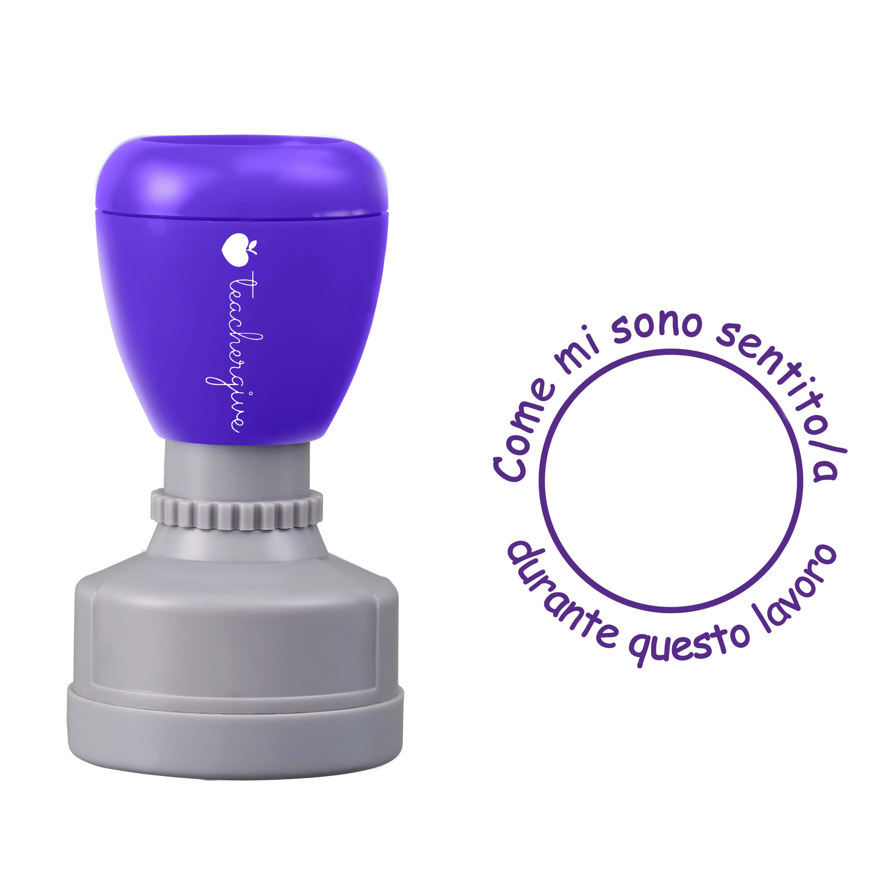 Come mi sono sentito/a durante questo lavoro Teacher Stamp
