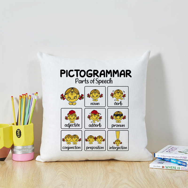 Pictogrammar Parts Of Speech Teacher Cushion