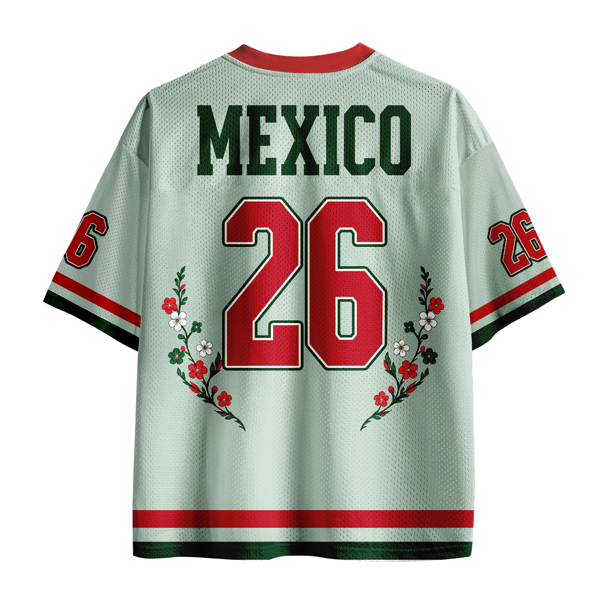 Personalized Number Mexico Fan Soccer Game Day Teacher Mesh Jersey