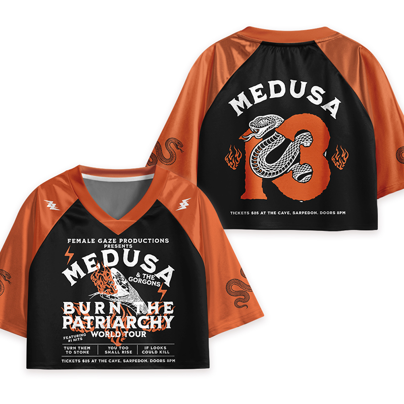 Burn The Patriarchy Teacher Crop Jersey