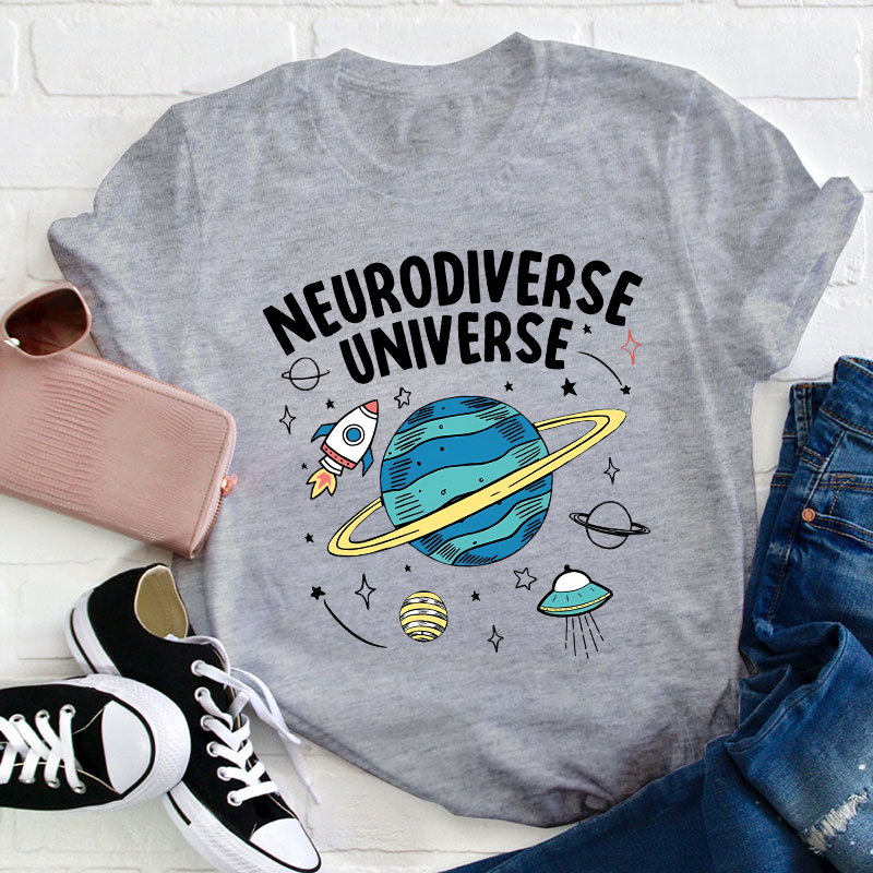 Neurodiverse Universe Teacher T-Shirt