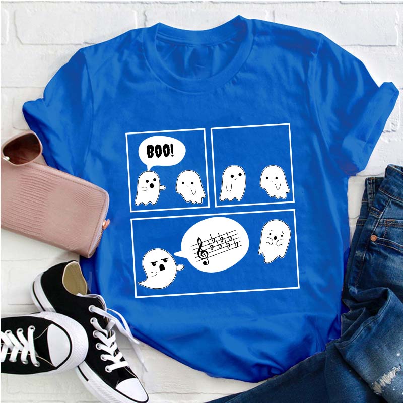 Cute Ghosts Boo Teacher T-Shirt