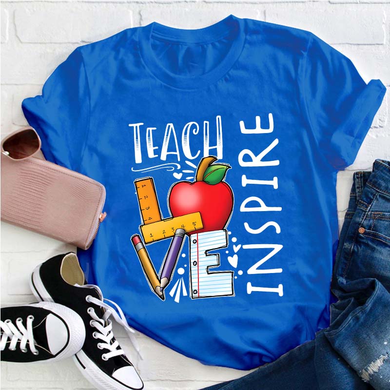 Teach Love Inspire Teacher T-Shirt