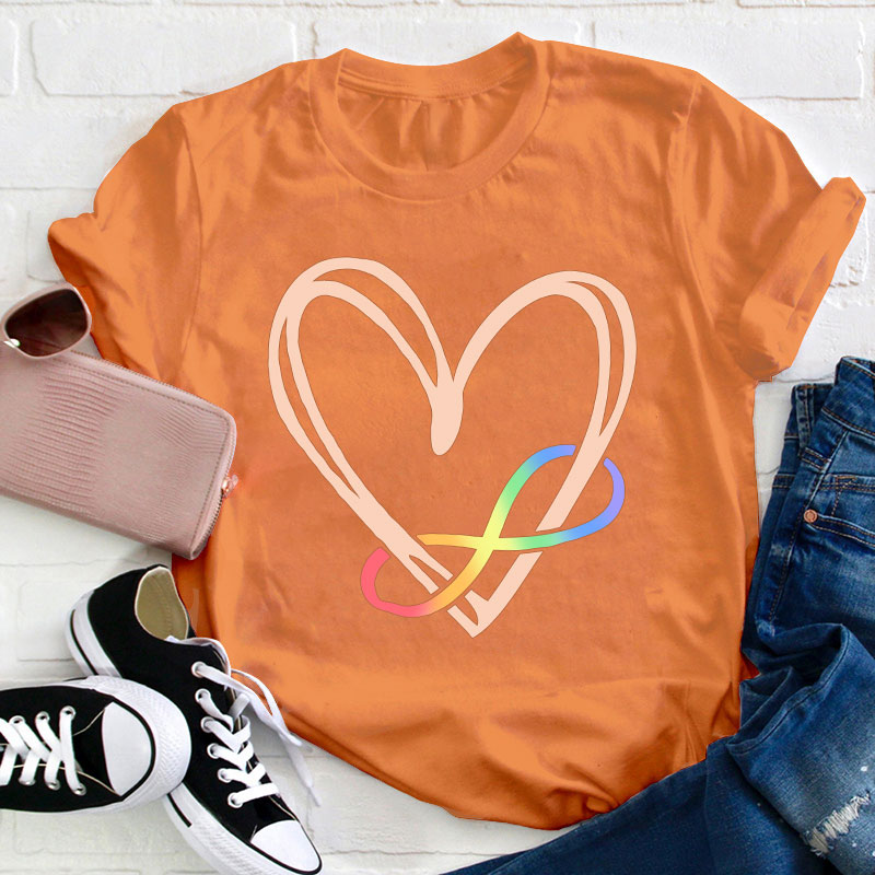 Autism Heart Teacher T-Shirt