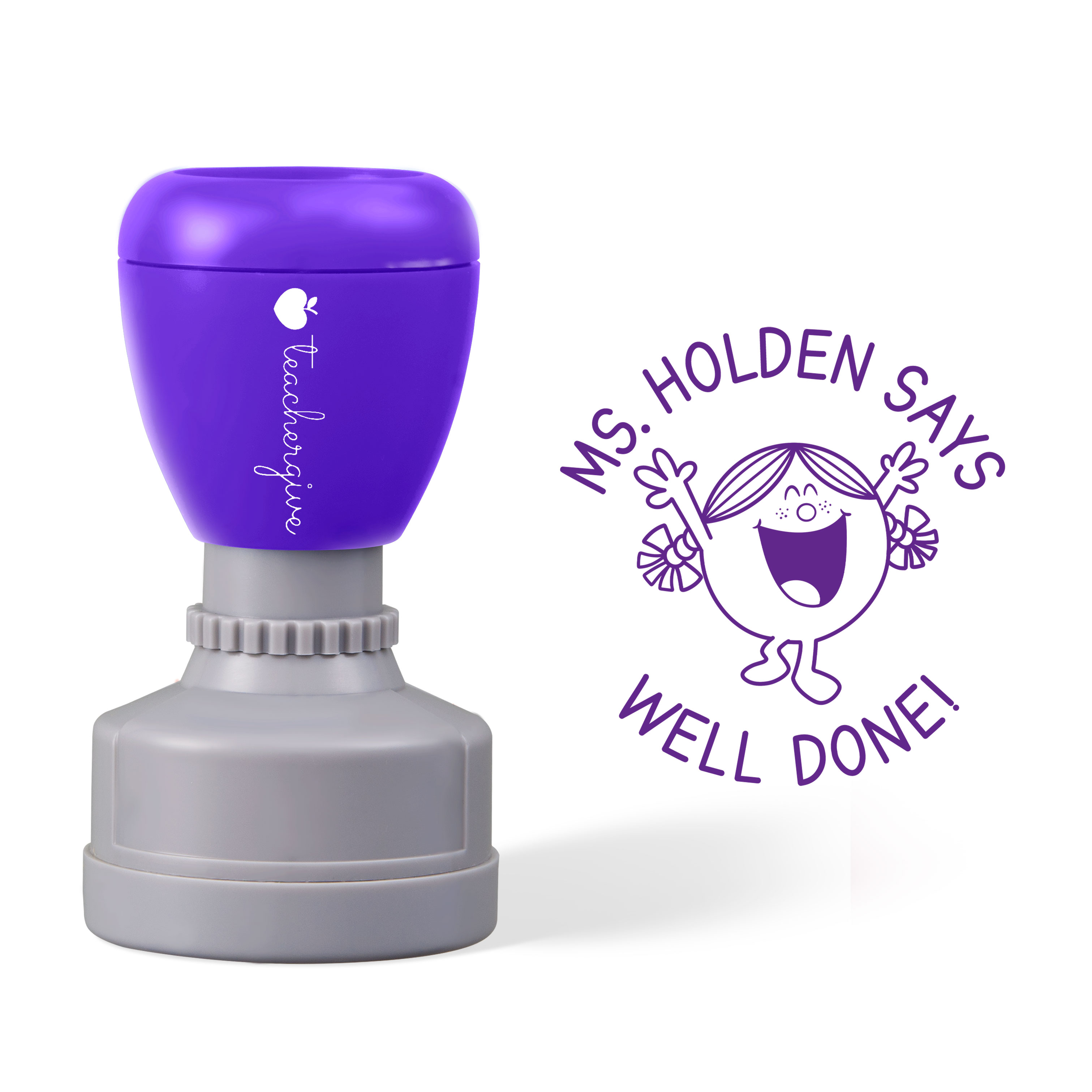 Personalized Name Well Done Teacher Stamp