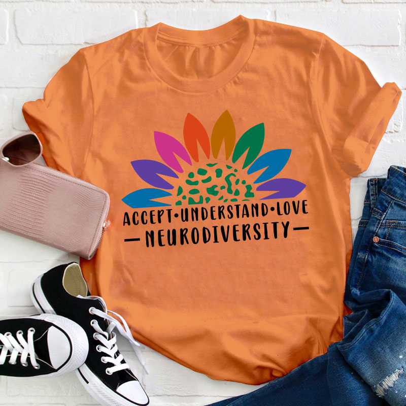 Accept Understand Love Teacher T-Shirt
