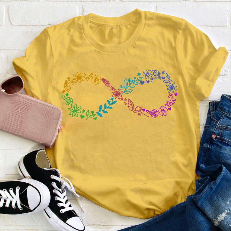 Autism Infinity Symbol Teacher T-Shirt