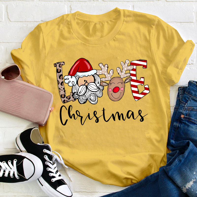 Love Christmas Teacher T-Shirt