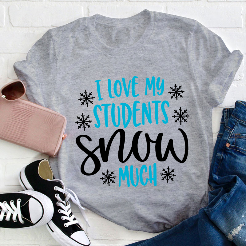 I Love My Students Snow Much Teacher T-Shirt