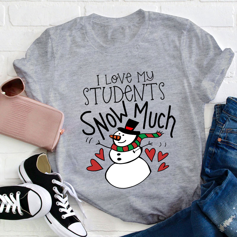 I Love My Students Snow Much Teacher T-Shirt