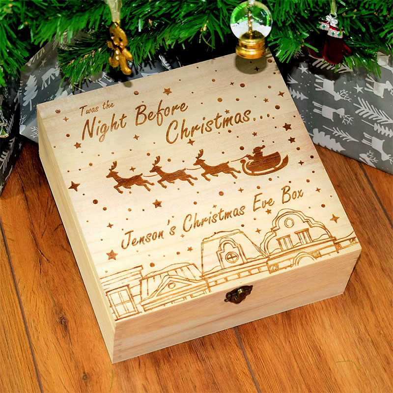 Personalized The Night Before Christmas Christmas Eve Box Teacher