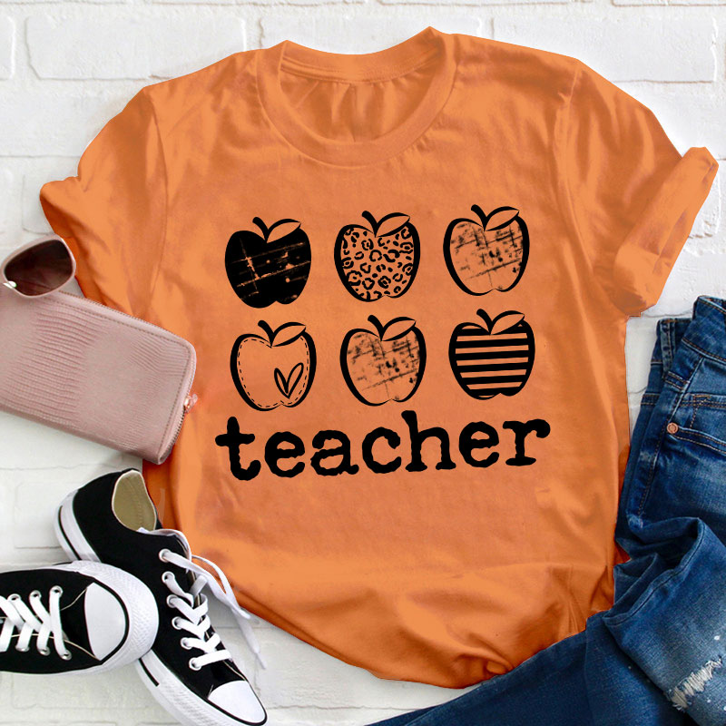 Different Apples Teacher T-Shirt