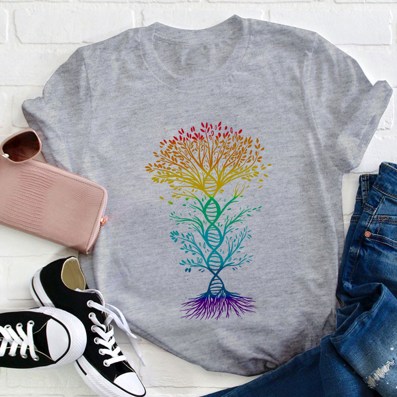 DNA Tree Of Life Teacher T-Shirt