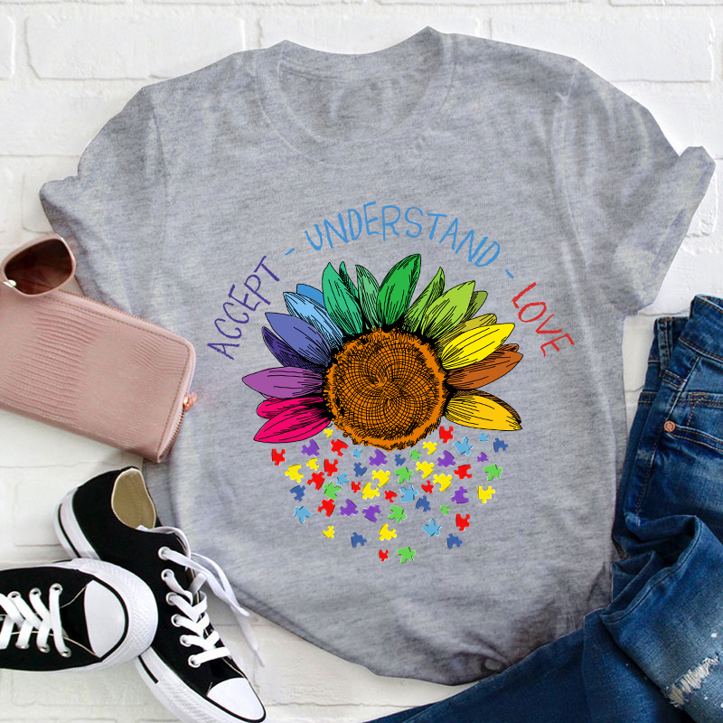 Accept Understand Love Teacher T-Shirt