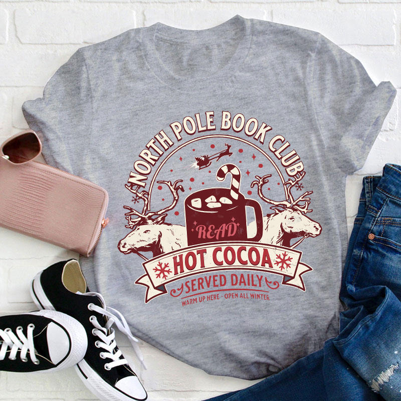 North Pole Book Club Teacher T-Shirt