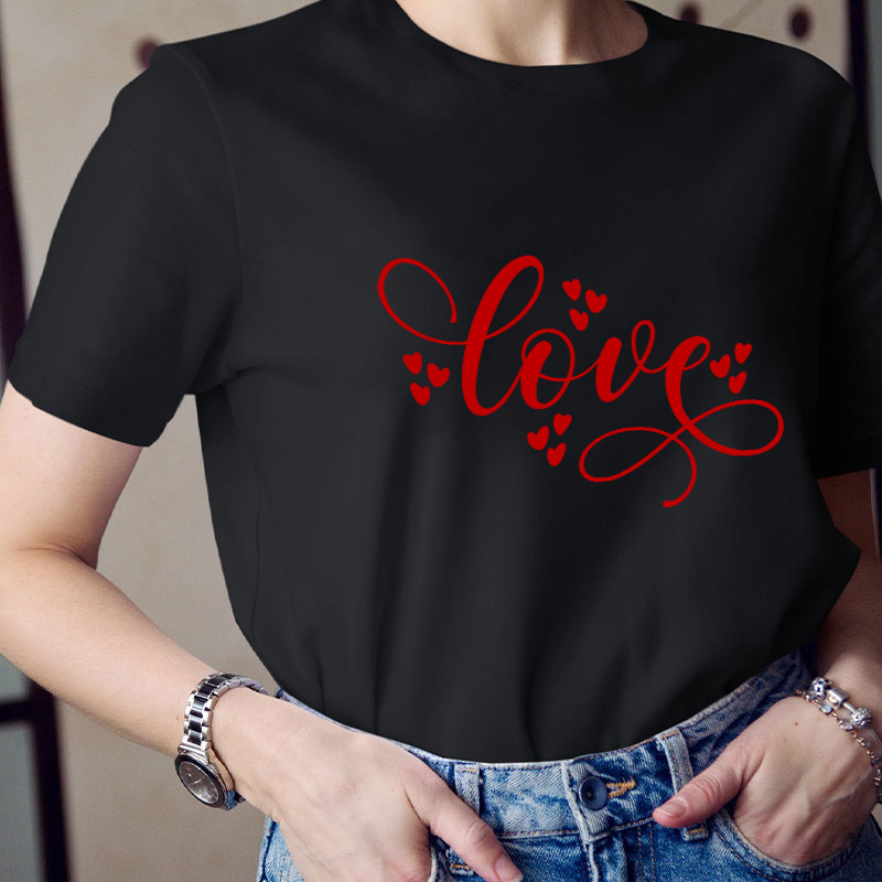 Love Love Heart Teacher T-Shirt