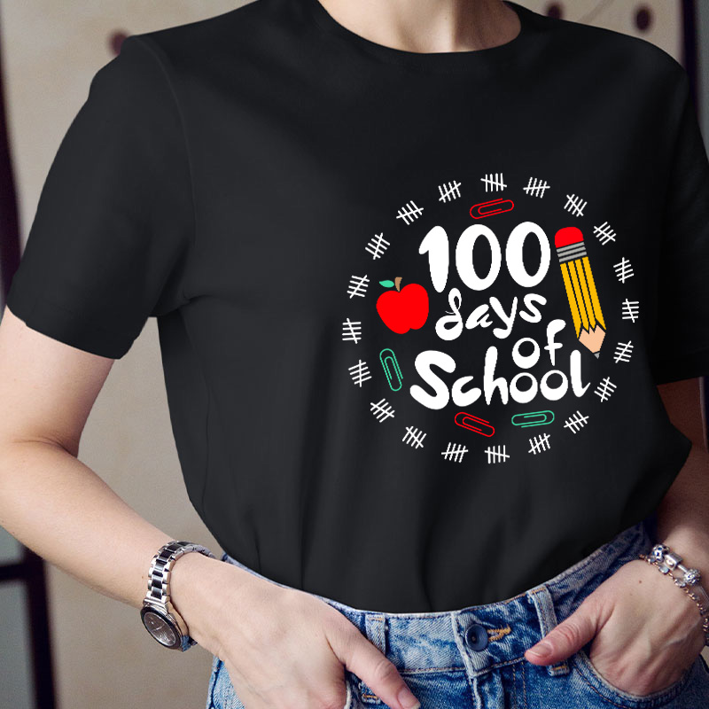 100 Days Of School Teacher T-Shirt