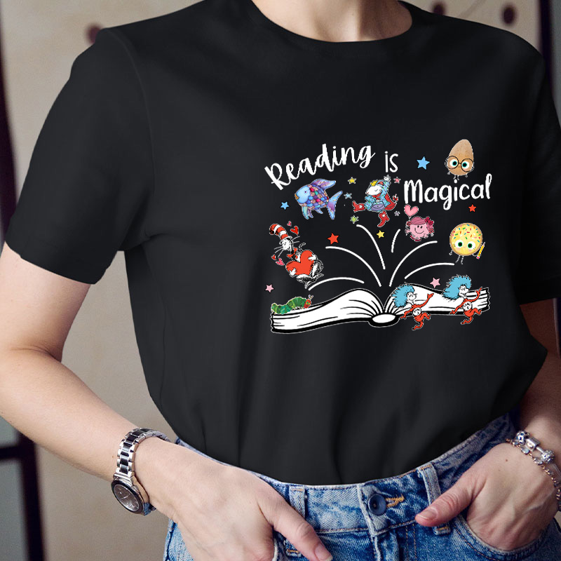 Reading Is Magical Teacher T-Shirt