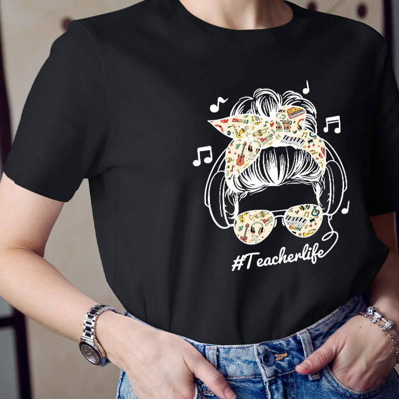 Listen Music Teacherlife Teacher T-Shirt