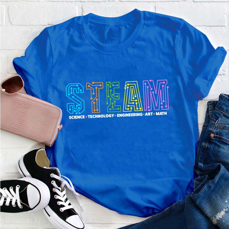 STEAM Science Technology Engineering Art Math Teacher T-Shirt