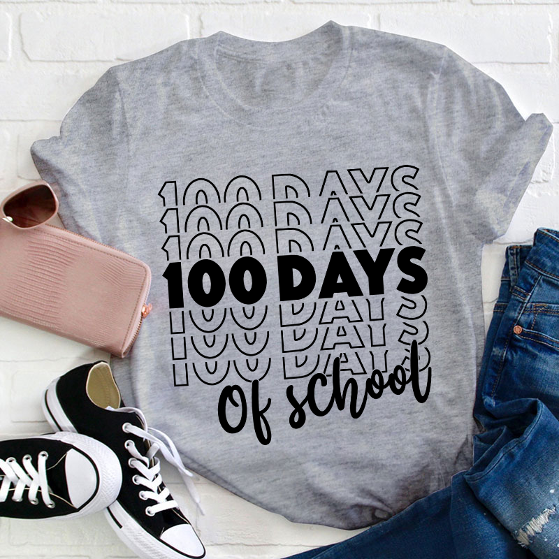 100 Days Of School Teacher T-Shirt