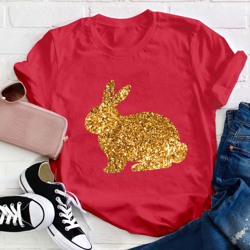 Glitter Easter Peeps Teacher T-Shirt