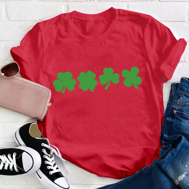 Shamrock Lucky Teacher T-Shirt