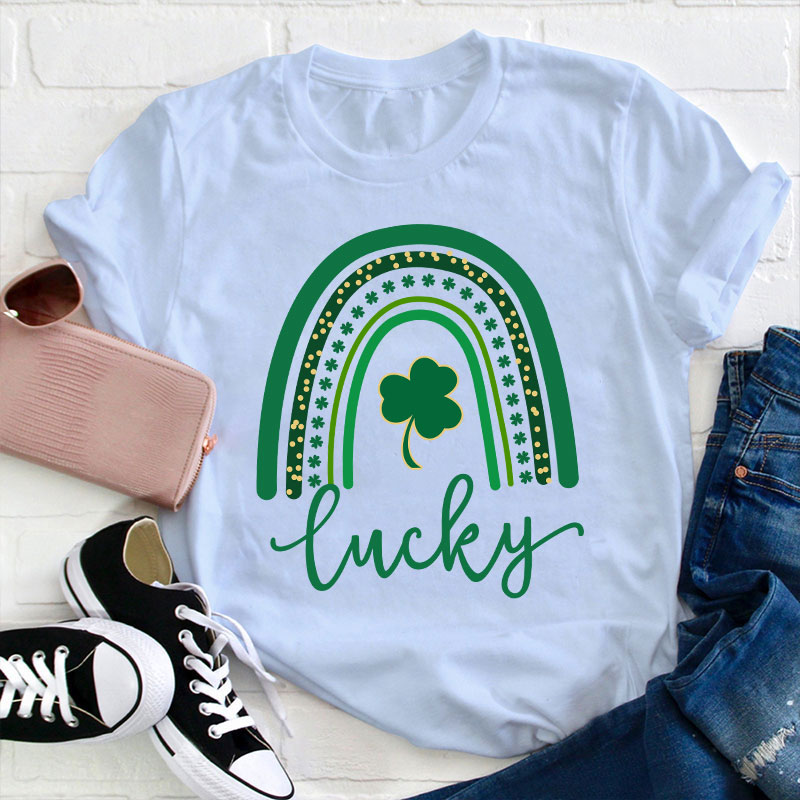 Lucky Rainbow Teacher T-Shirt